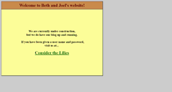 Desktop Screenshot of bethandjoel.com